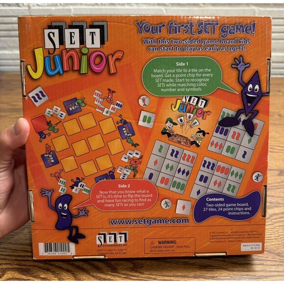 Set Enterprises Boardgame Set Junior Box VG/EX - Picture 12 of 12